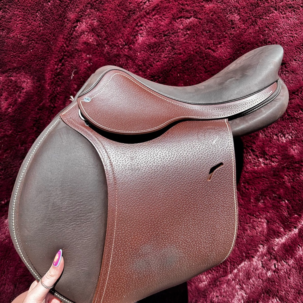 Brown Leather English Saddle